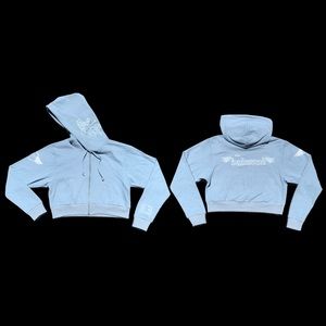 Badwood cropped zip up (M)